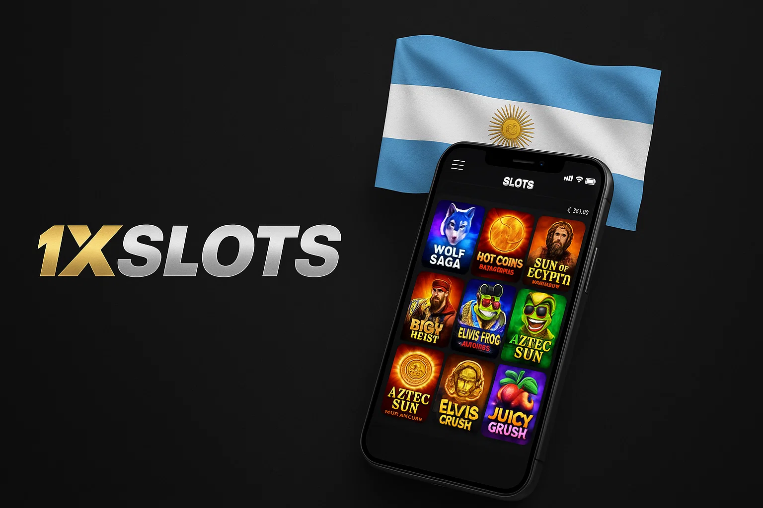 1xSlots App Argentina reclama hasta 600000 ARS y 150 giros gratis