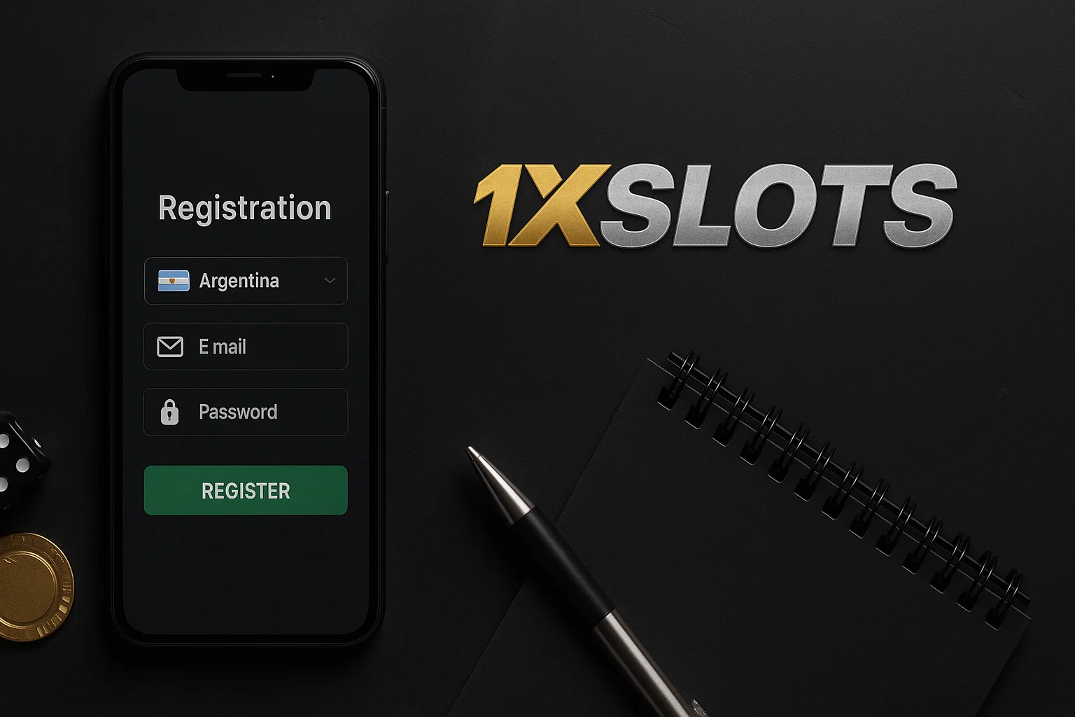 Proceso de registro en 1xSlots Argentina